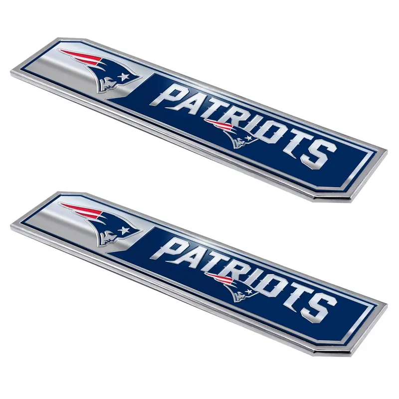 New England Patriots Embossed Emblems; Blue Shop Now