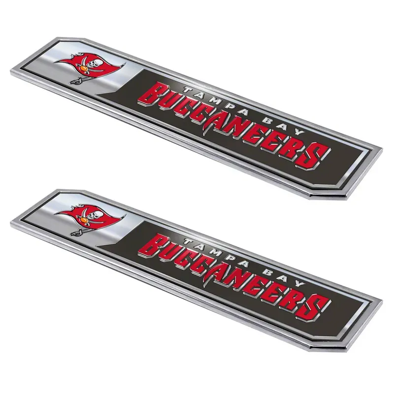 Tampa Bay Buccaneers Embossed Emblems; Black Grab Now