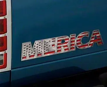 Limited Offer MERICA Stainless Emblem; Polished