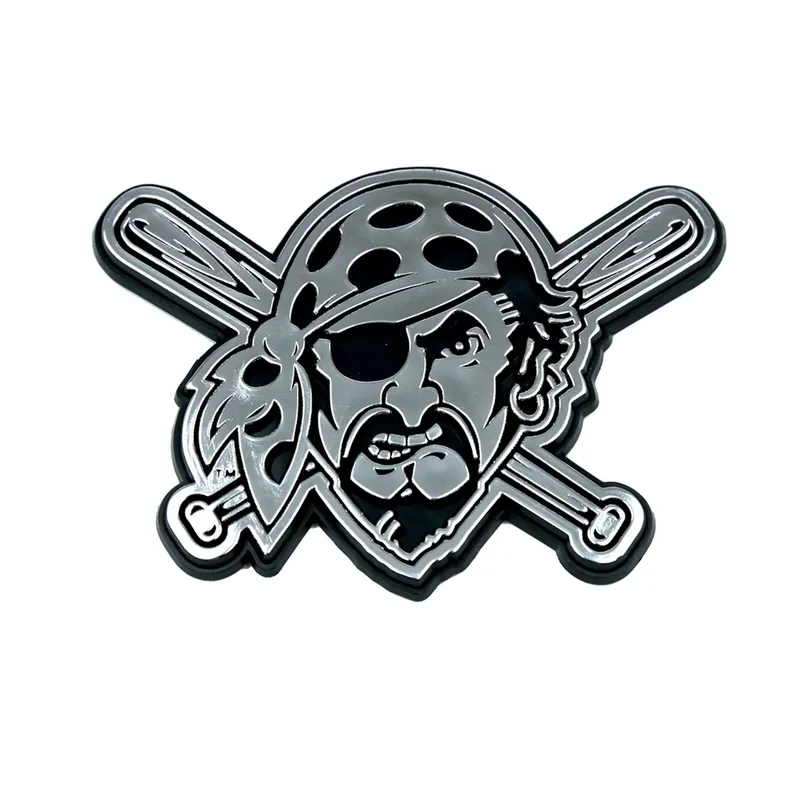 Pittsburgh Pirates Molded Emblem; Chrome Buy Online