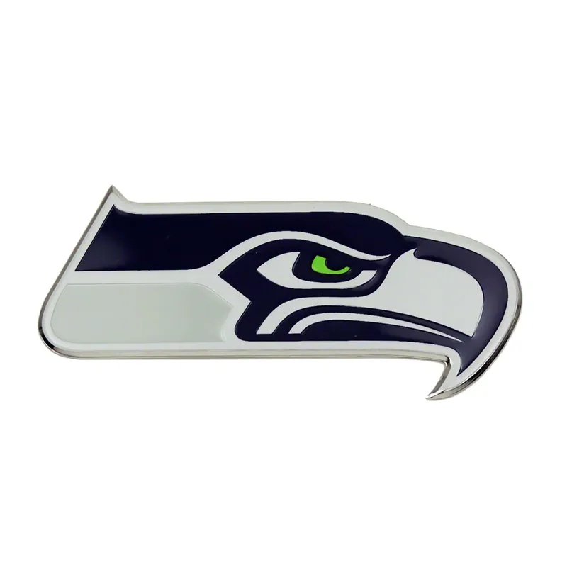 Seattle Seahawks Embossed Emblem; Blue High Quality