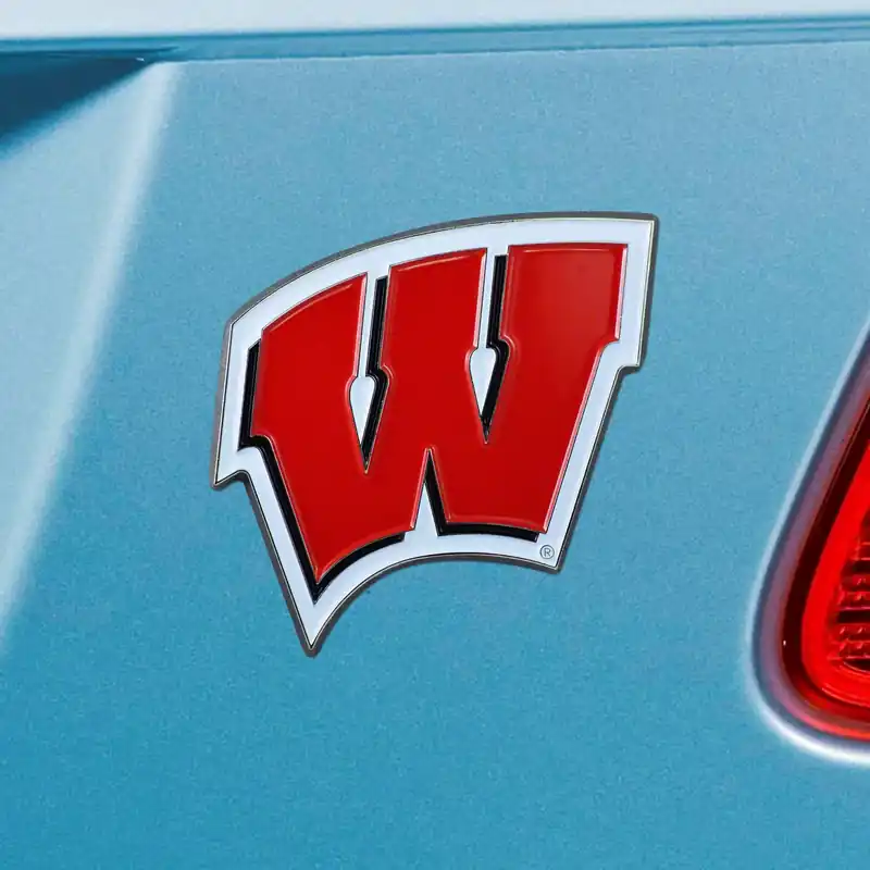 Super Sale University of Wisconsin Emblem; Red