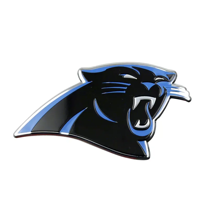 Viral Carolina Panthers Embossed Emblem; Black