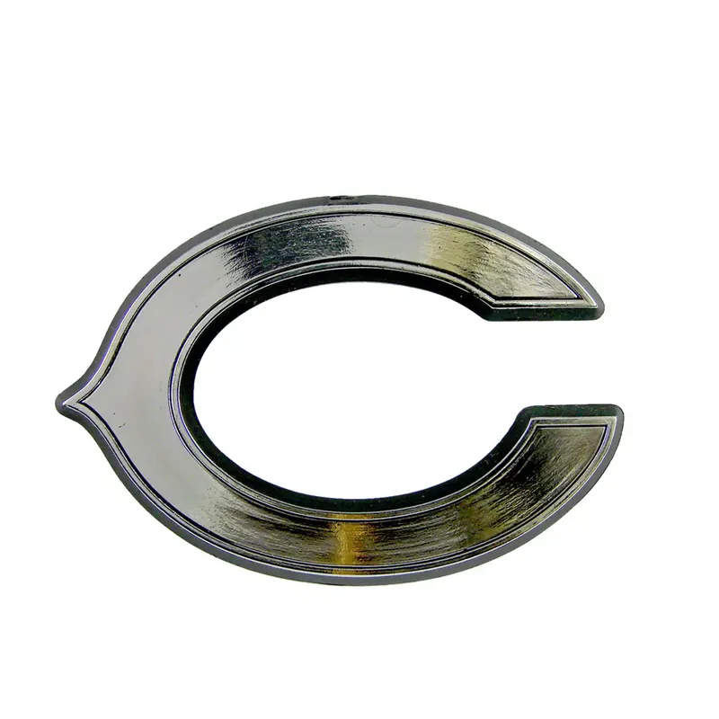Order Now Chicago Bears Molded Emblem; Chrome