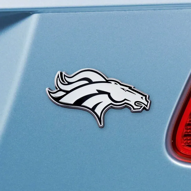 Wholesale Denver Broncos Emblem; Chrome