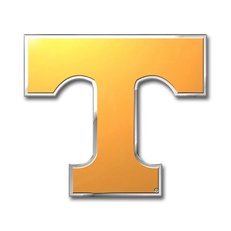 University of Tennessee Embossed Emblem; Orange High Quality