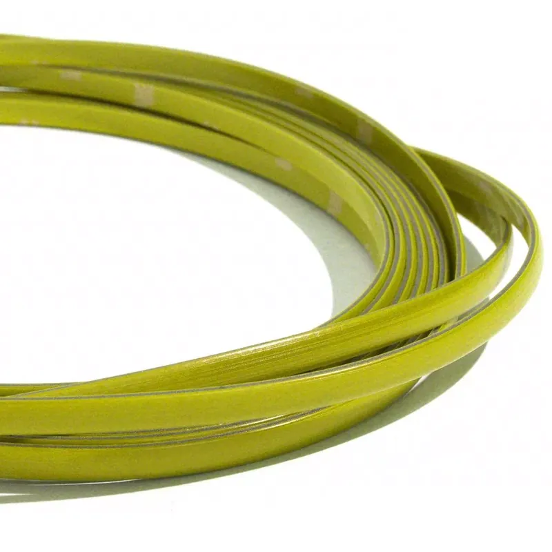 Crafted Accent Color Edge Trim for Front Splitter and Side Splitters; Yellow