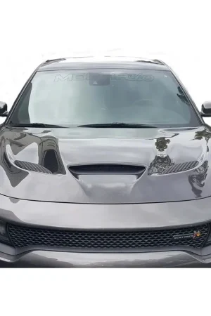 Popular Black Ops Auto Works Hellcat Hood; Carbon Fiber Outer/Unpainted Inner