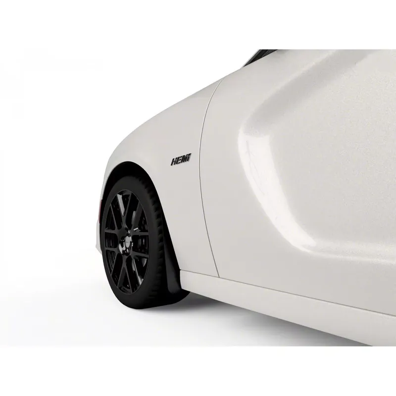 Crafted Mud Flaps; Front; Textured Black