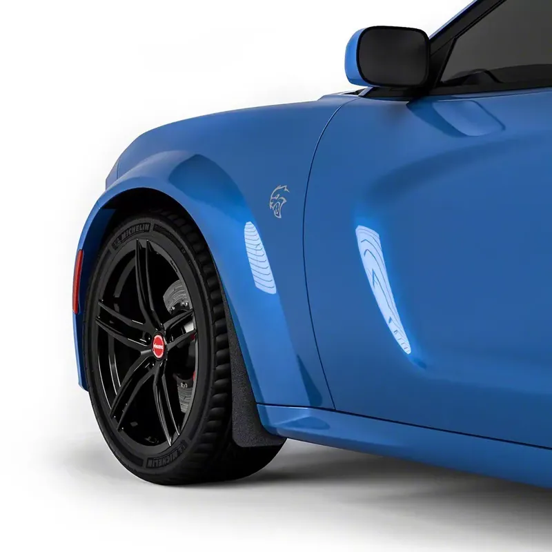 Today Only Mud Flaps; Front; Carbon Flash Metallic Vinyl