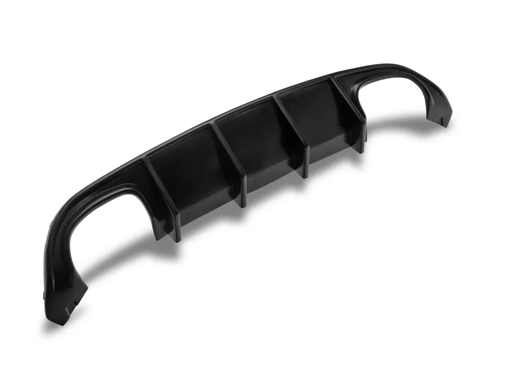 In Demand QUAD Style Rear Diffuser; Matte Black
