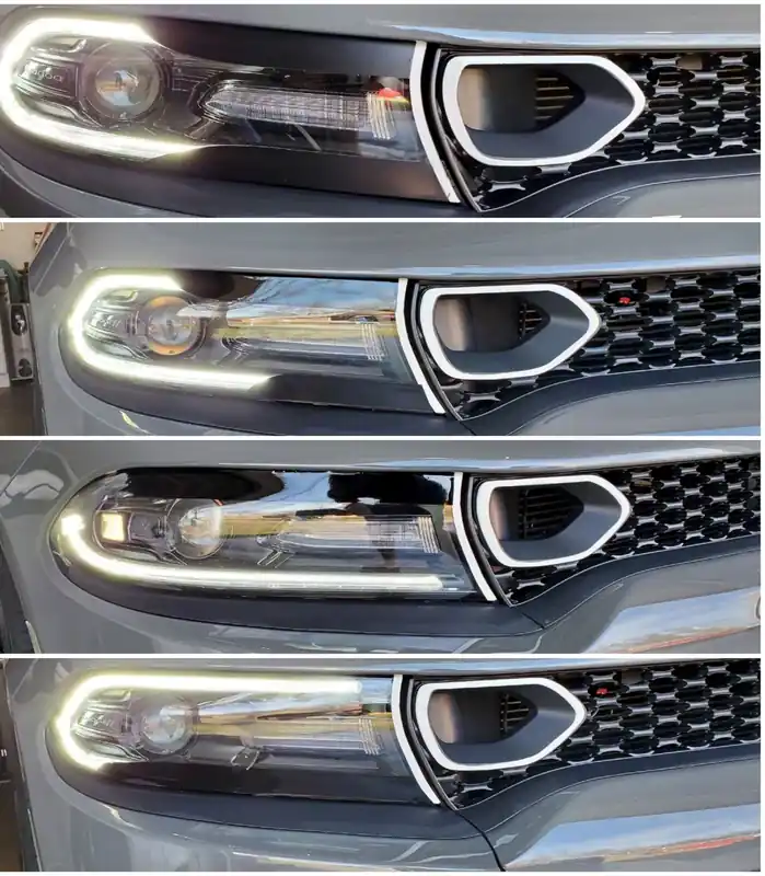 Design 4 Headlight Decals; Gloss Black While Supplies Last