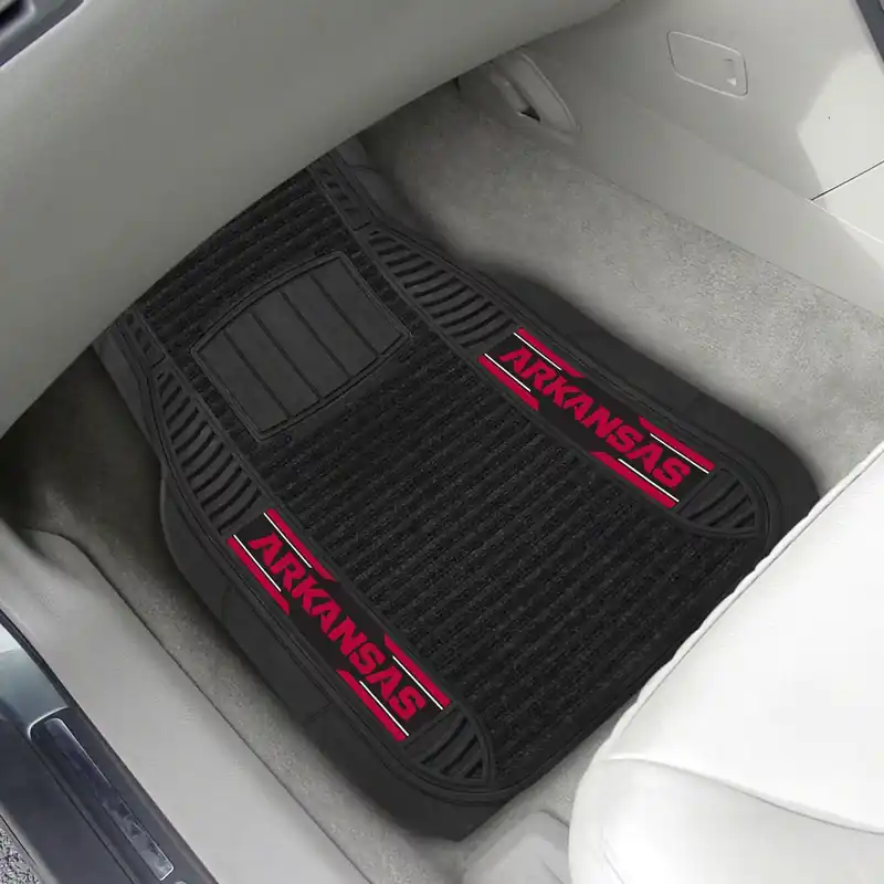 Molded Front Floor Mats with University of Arkansas Logo Fan Favorite