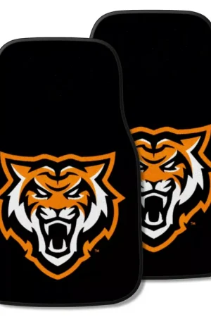 Carpet Front Floor Mats with Idaho State University Logo; Black Hassle-Free Returns