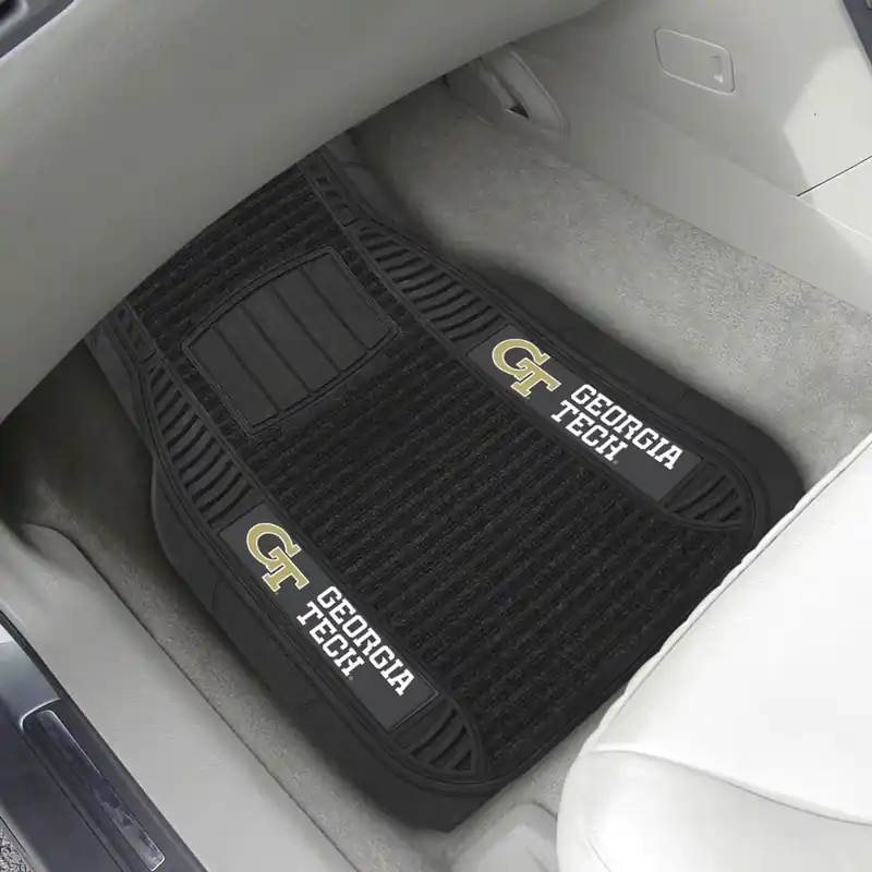 Flash Sale Molded Front Floor Mats with Georgia Tech Logo