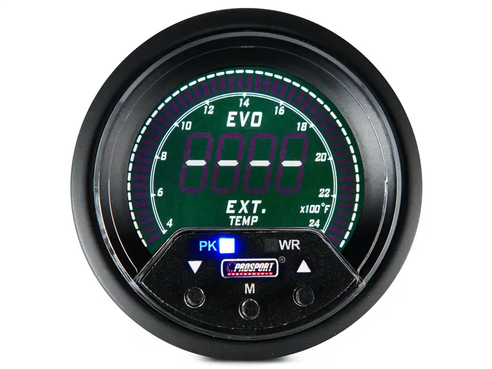 Prosport 60mm Premium EVO Series Exhaust Gas Temperature Gauge; Quad Color One Day Deal