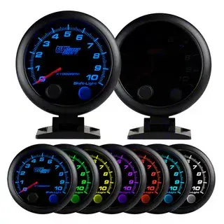 3-3/4-Inch On-Dash Tachometer Gauge; Tinted 7 Color Super Sale