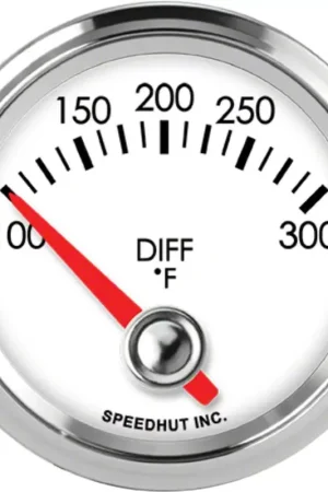 Money Back Guarantee Speedhut Legacy Series 2-1/16-Inch Differential Temperature Gauge; 90-Degree Sweep; 100-300 Degrees Fahrenheit