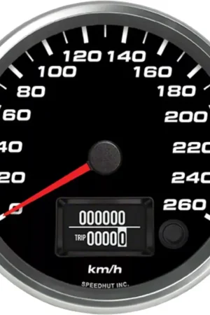 Popular Speedhut Revolution Series 4-1/2-Inch GPS Speedometer; 260 KM/H