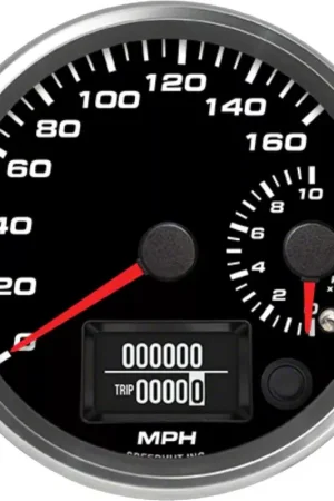 Money Back Guarantee Speedhut Revolution Series 4-Inch Dual Gauge; 160 MPH GPS Speedometer; 10,000 RPM Tachometer