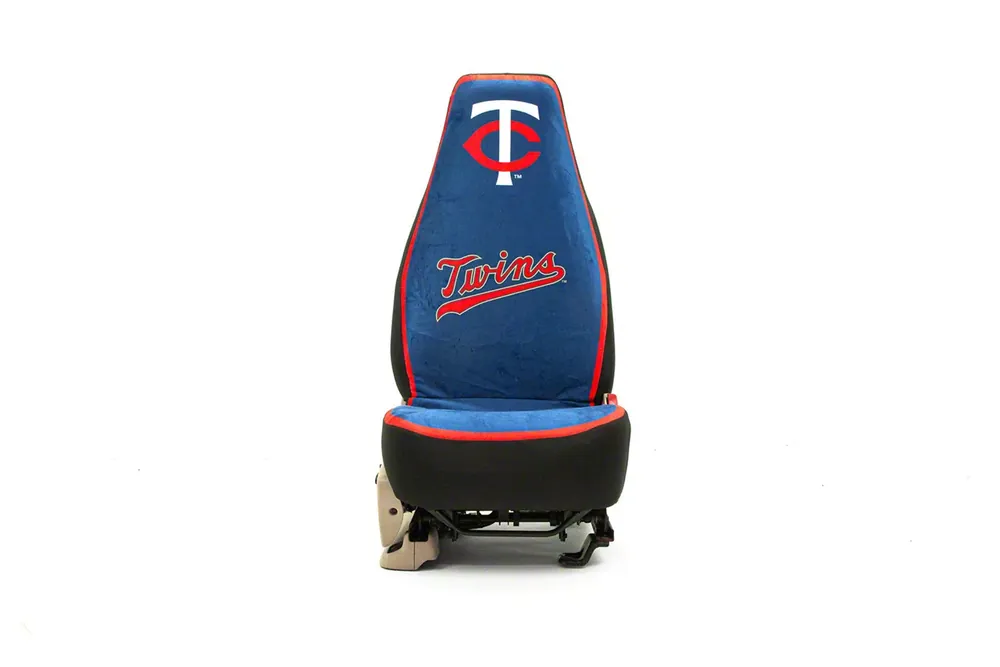 Clearance Coverking Universal Ultisuede Seat Cover with Minnesota Twins Logo