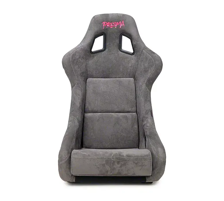 Flash Sale NRG Innovations Prisma Large Bucket Seat; Gun Metal Alcantara and Pearlized Back