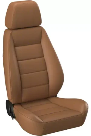Markdown Corbeau Sport Reclining Seats with Inflatable Lumbar; Tan Vinyl; Pair