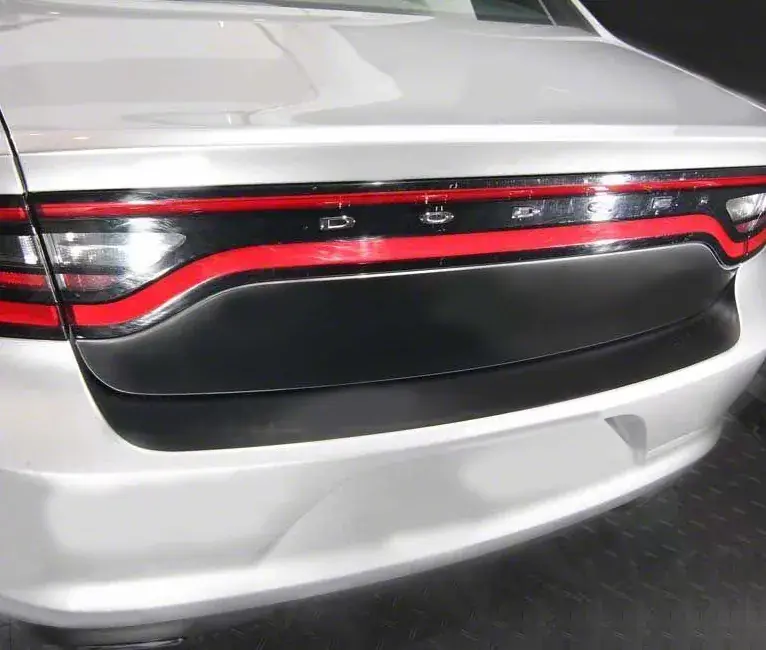 Professional Grade Trunk Deck and Rear Blackout Stripes; Gloss Black