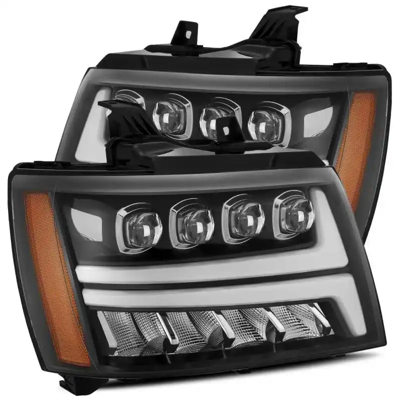Flash Sale AlphaRex 07-13 Chevy Avalanche NOVA LED Proj Headlights Plank Style Gl — PMD Premier Motoring Development