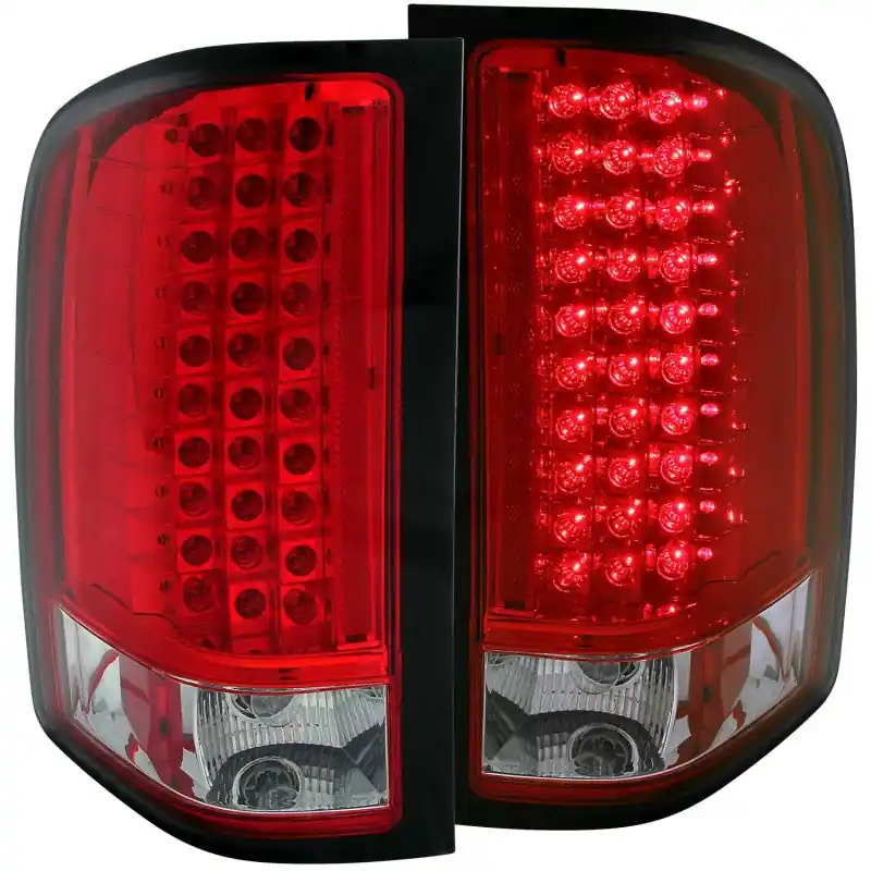 Clearance ANZO 2007-2013 Chevrolet Silverado 1500 LED Taillights Red/Clear — PMD Premier Motoring Development