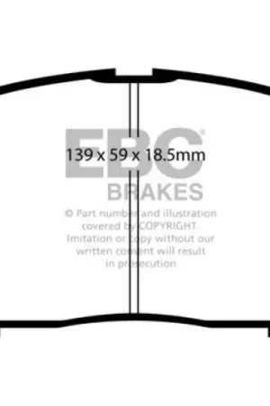 EBC 00-03 Toyota Highlander 2.4 2WD Yellowstuff Front Brake Pads — PMD Premier Motoring Development Clearance