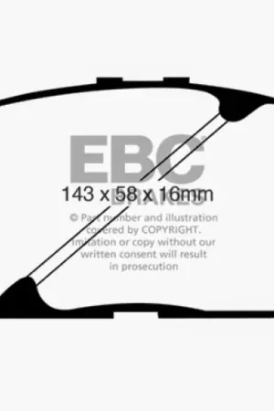 Best Choice EBC 02-03 Lexus ES300 3.0 Yellowstuff Front Brake Pads — PMD Premier Motoring Development