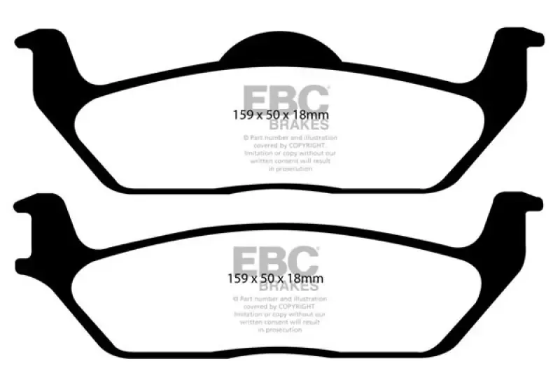 Deal EBC 11 Ford F150 3.5 Twin Turbo (2WD) 6 Lug Yellowstuff Rear Brake Pad — PMD Premier Motoring Development