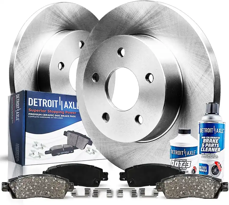 Weekend Sale 6pc Rear Disc Rotors and Ceramic Brake Pads Kit