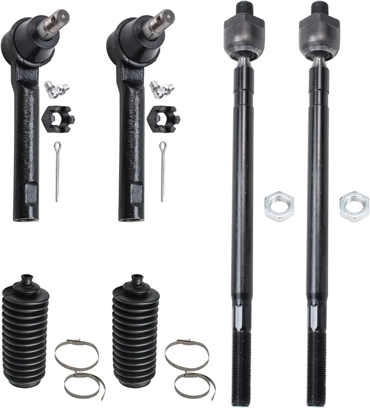 Brand New 6pc Front Inner Outer Tie Rods Suspension Kit