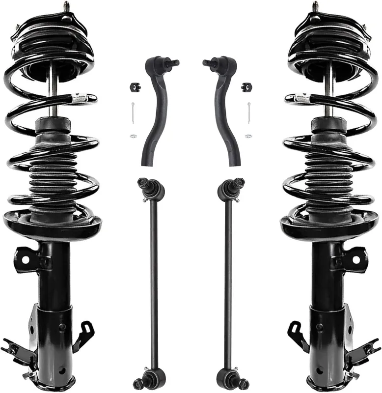 No Minimum Order 6pc Front Struts Sway Bar Links Outer Tie Rods Suspension Kit