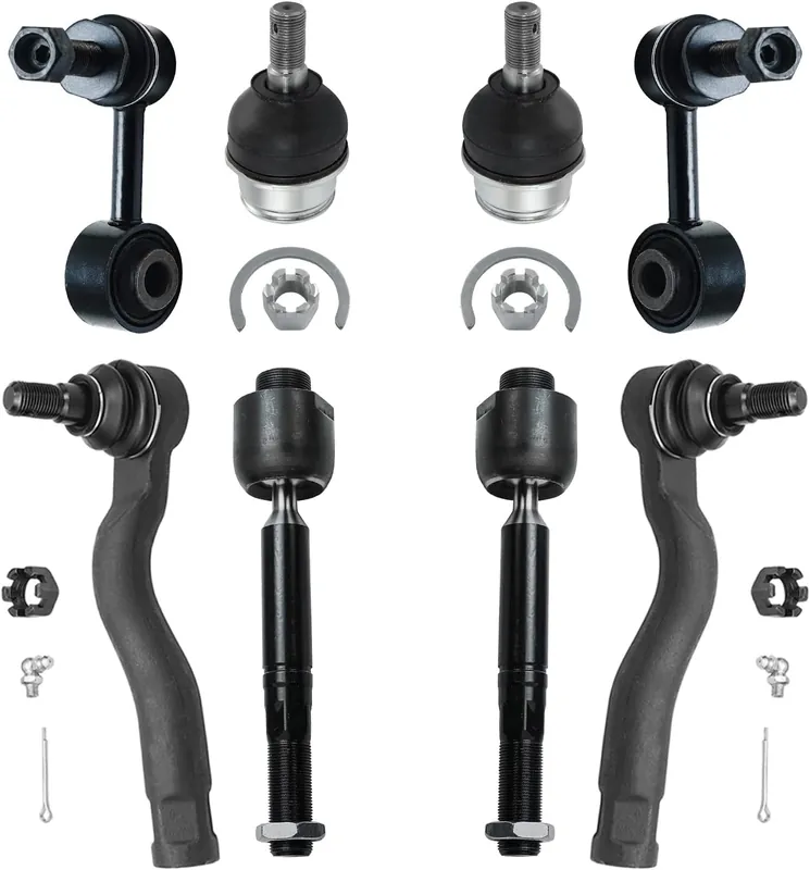 8pc Front Tie Rods Lower Ball Joints Sway Bar Links Suspension Kit Fast Shipping