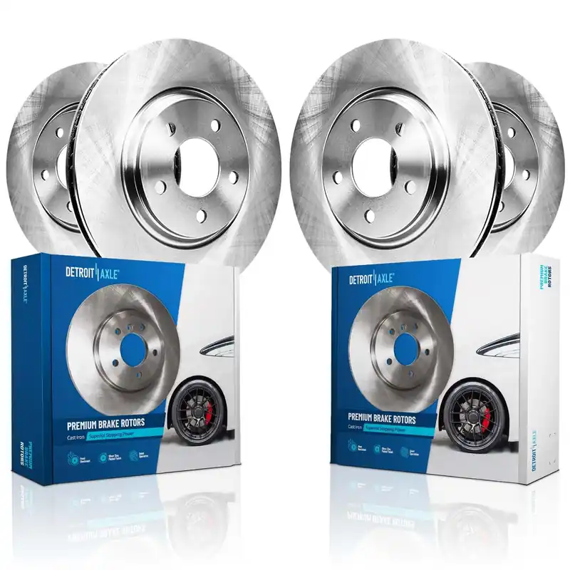 Must Have 4pc Front & Rear Disc Brake Rotors Kit
