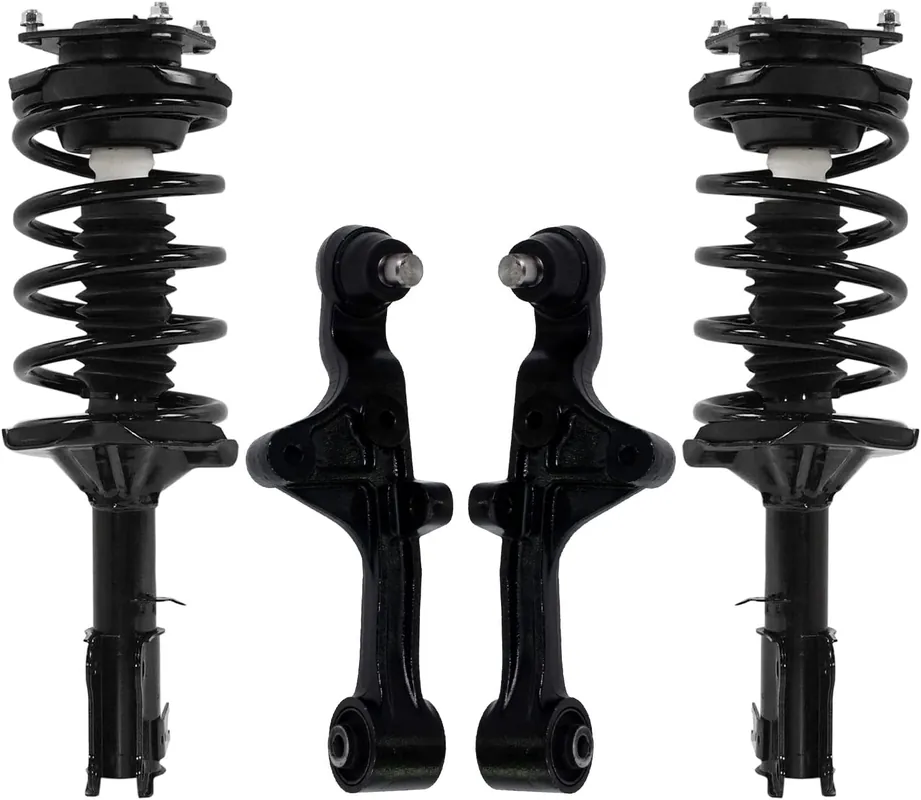 In Demand 4pc Front Struts Lower Control Arms Suspension Kit