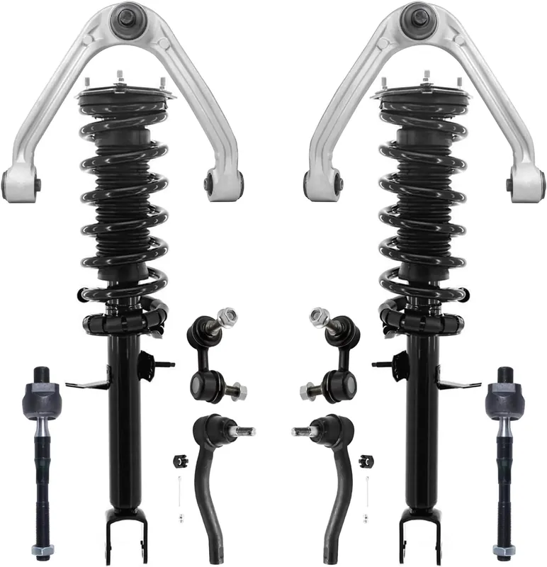 Latest 10pc Front Struts Upper Control Arms Tie Rods Sway Bar Links Suspension Kit