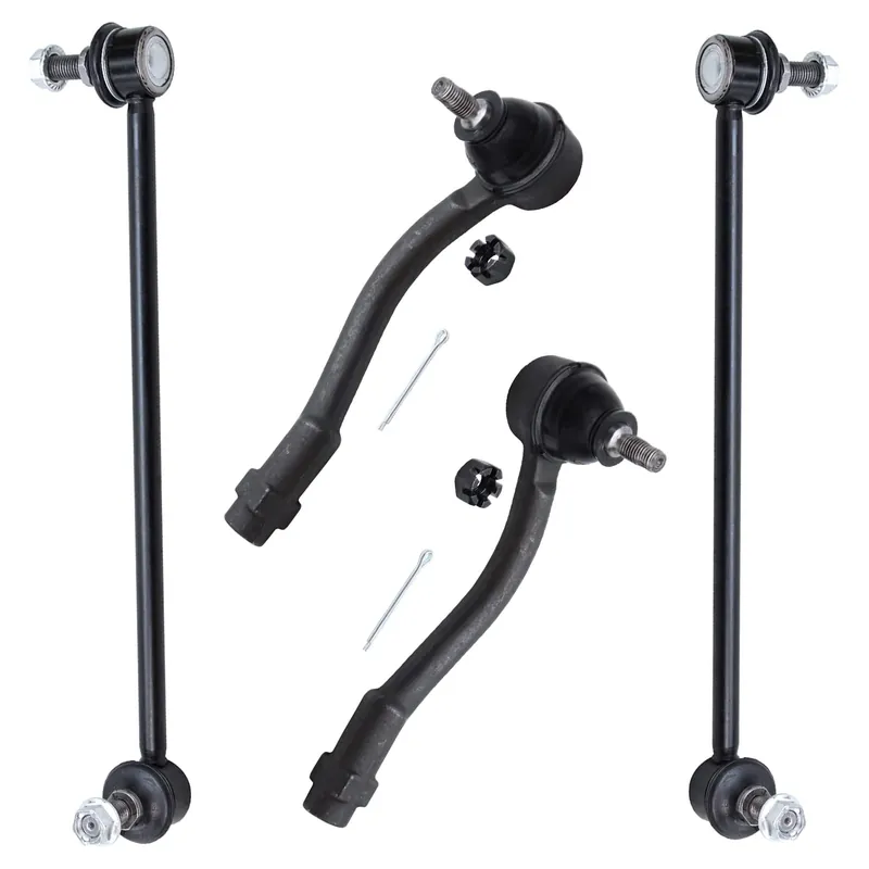 4pc Front Outer Tie Rods Sway Bar Links Suspension Kit Affordable