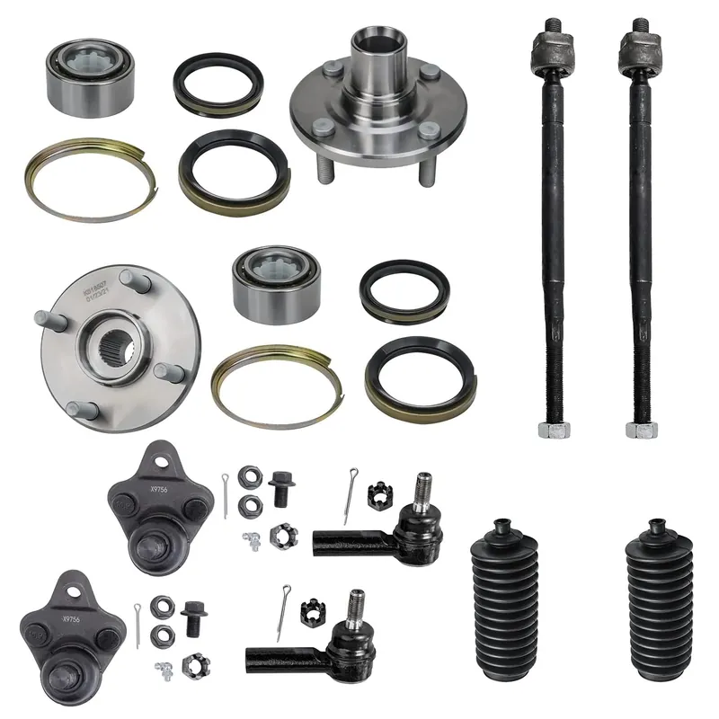 Editor’s Pick 10pc Front Wheel Hub and Bearings Ball Joints Tie Rods Suspension Kit