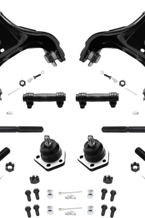 10pc Front Upper Control Arms Lower Ball Joints Tie Rods Suspension Kit Price Drop