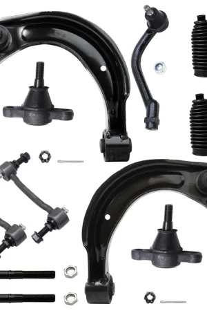 12pc Front Upper Control Arms Tie Rods Sway Bar Links Suspension Kit Clearance