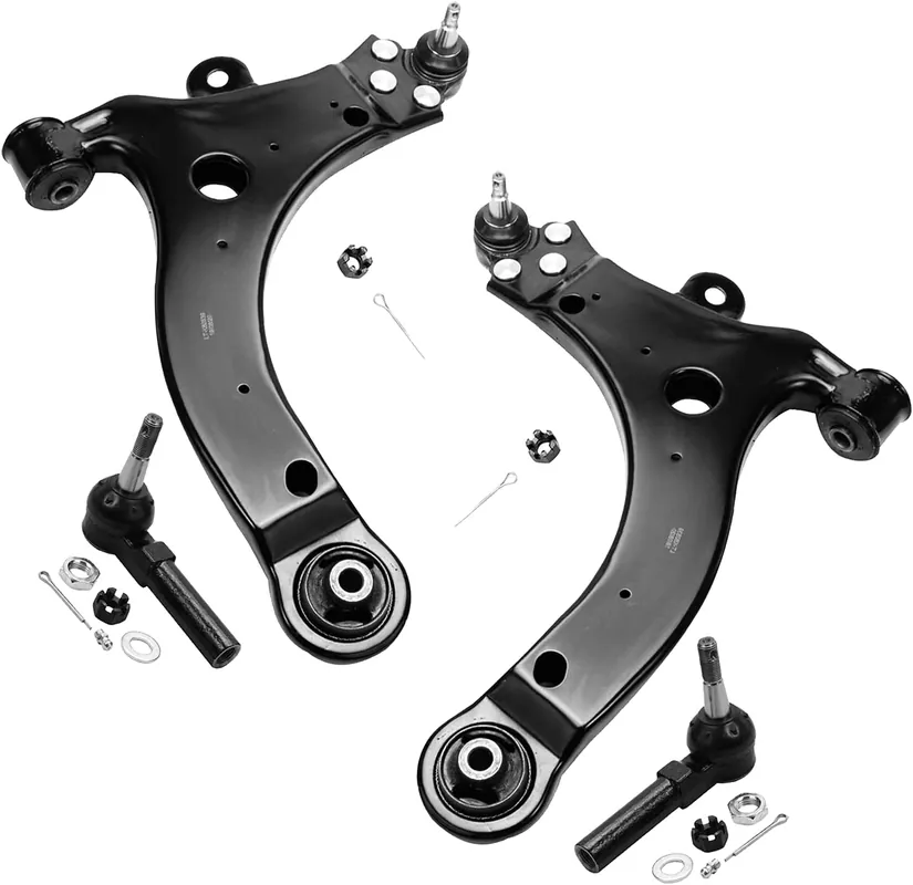 4pc Front Lower Control Arms Outer Tie Rods Suspension Kit Super Sale