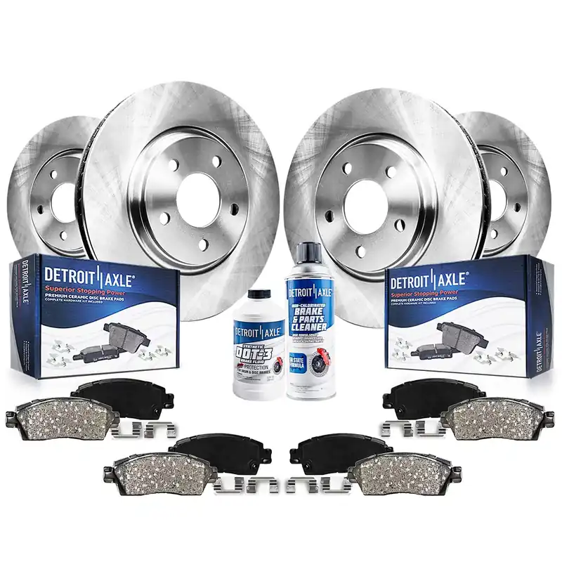 10pc Front & Rear Disc Rotors and Ceramic Brake Pads Kit Price Cut