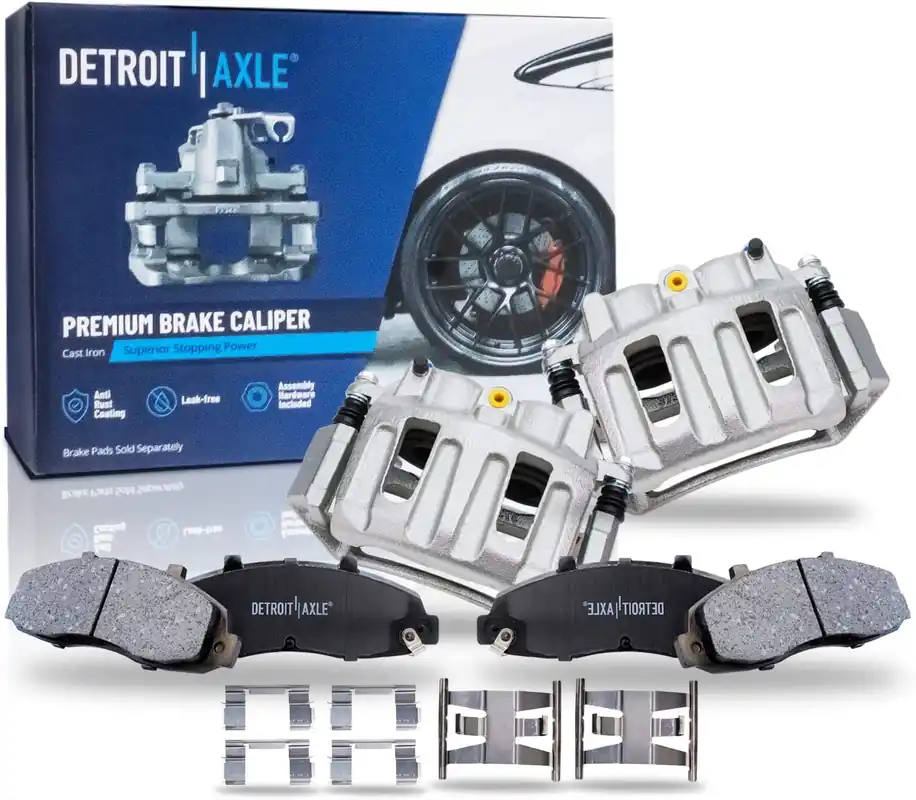 4pc Front Disc Calipers Ceramic Brake Pads Kit Save Now