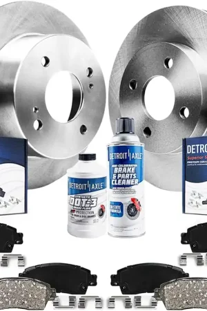10pc Front & Rear Disc Rotors and Ceramic Brake Pads Kit Discount