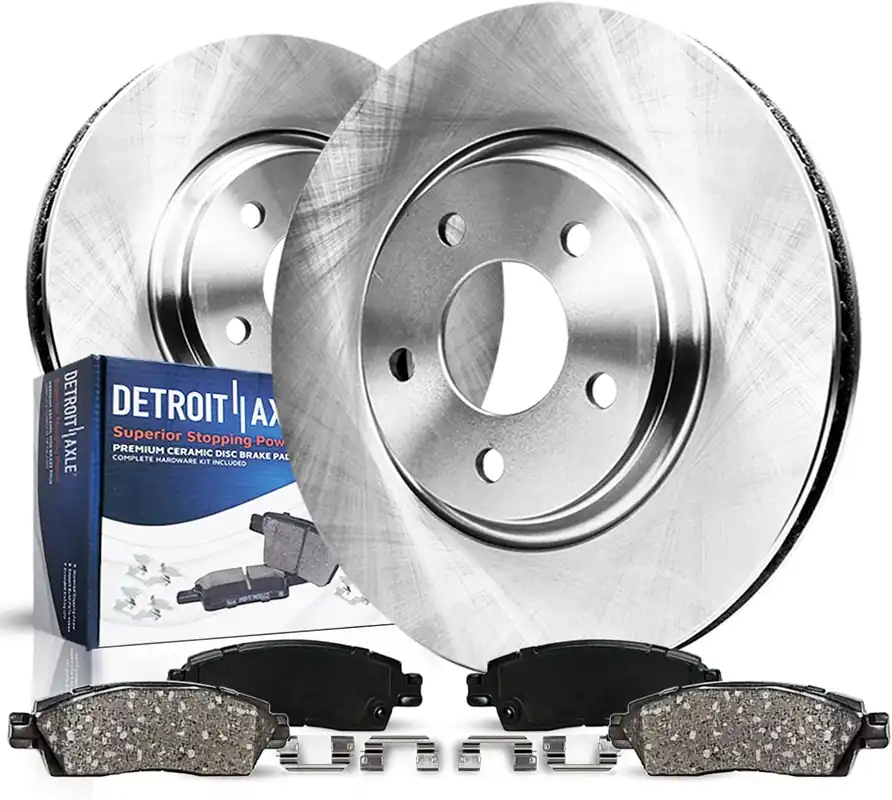 4pc Front Disc Rotors and Ceramic Brake Pads Kit Secure Checkout