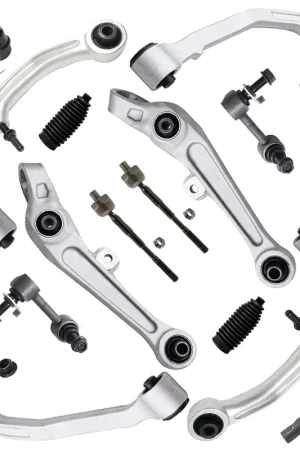 14pc Front Upper Lower Forward Rearward Control Arms Tie Rods Suspension Kit Shop Now